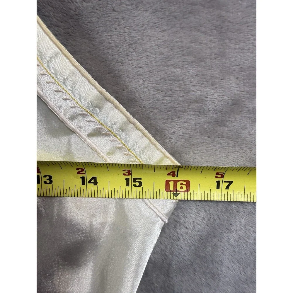 Vintage 80s Ivory Satin Slip Nightgown Size S Womens  Romantic   Lingerie Bridal